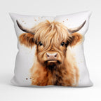 CUSHION Fabric Panel Highland Coo
