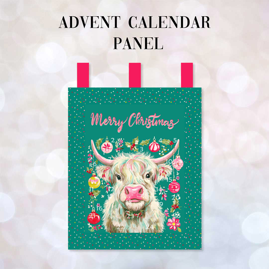 Highland Coo Advent Calendar Panel Set