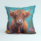CUSHION Panel Highland Cow Nellie CP-231