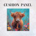 CUSHION Panel Highland Cow Nellie CP-231