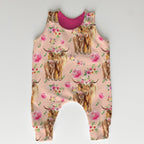 Highland Cows Pink Fabric