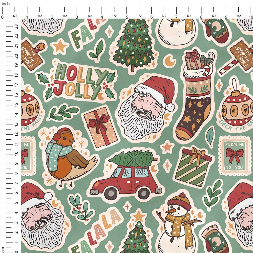 Holly Jolly Fabric