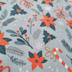 Poinsettia Mint Fabric