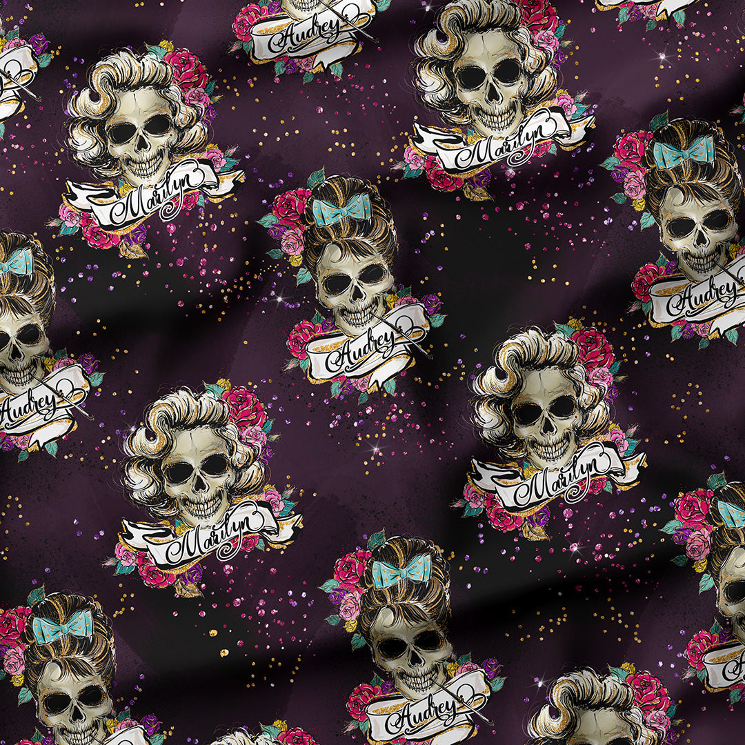 Hollywood Skulls Fabric
