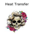 Hollywood Skulls Marilyn Iron on fabric heat transfer DTF-40