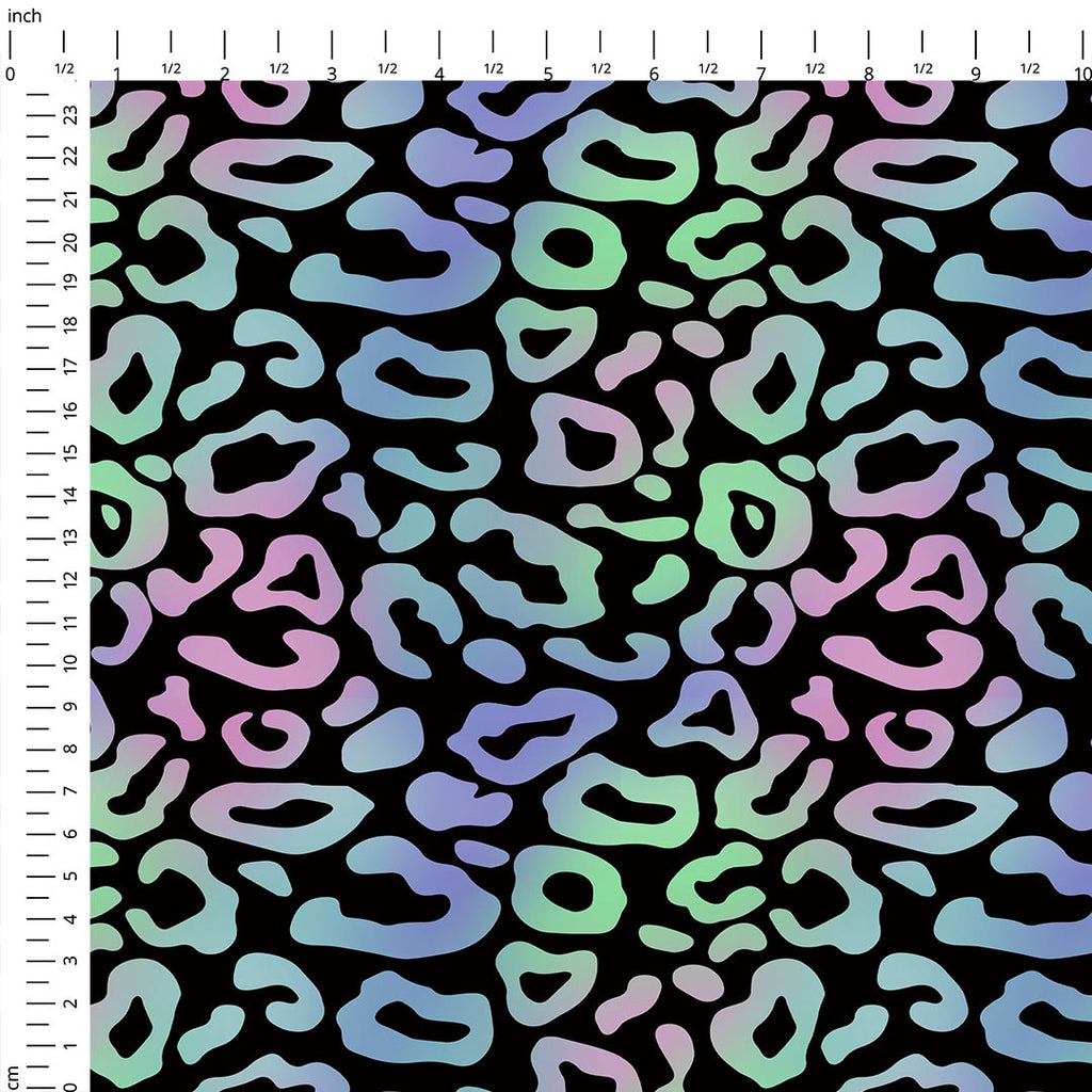 Holo Mist Leopard Fabric