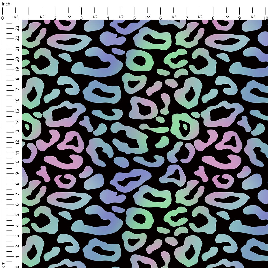 Holo Mist Leopard Fabric