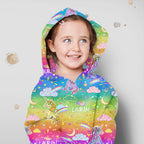 Personalised Rainbow Unicorns Fabric