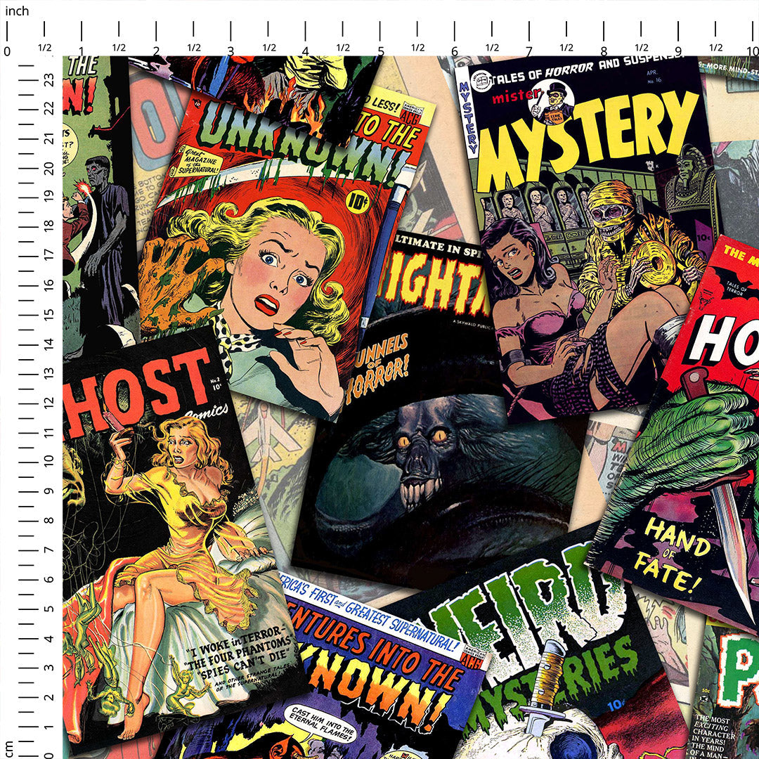 Horror Comics Bright Fabric