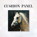 CUSHION Fabric Panel Horse Green
