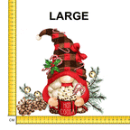 Hot Choc Gnome Iron on Fabric Heat Transfer DTF-96