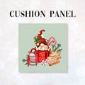 CUSHION Fabric Panel Christmas Treat Gnome CP-1221