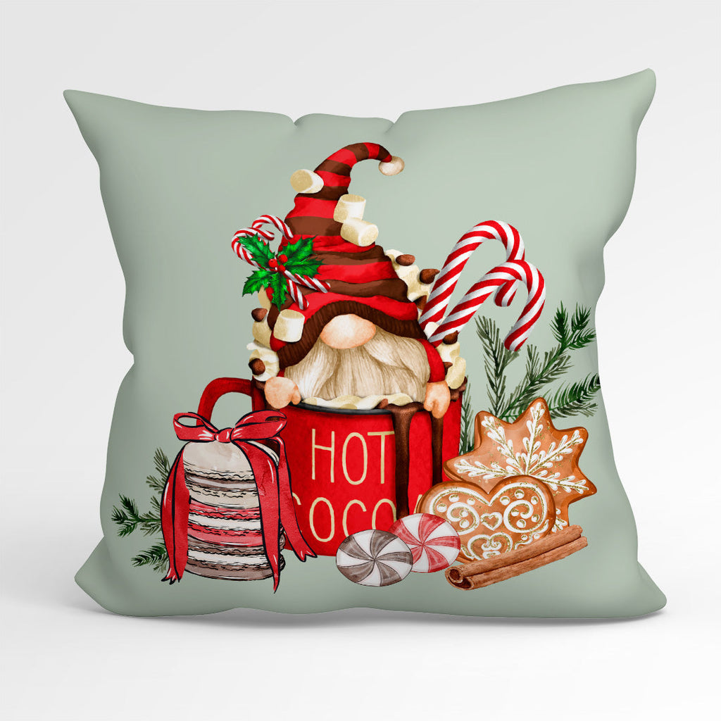 CUSHION Fabric Panel Christmas Treat Gnome CP-1221
