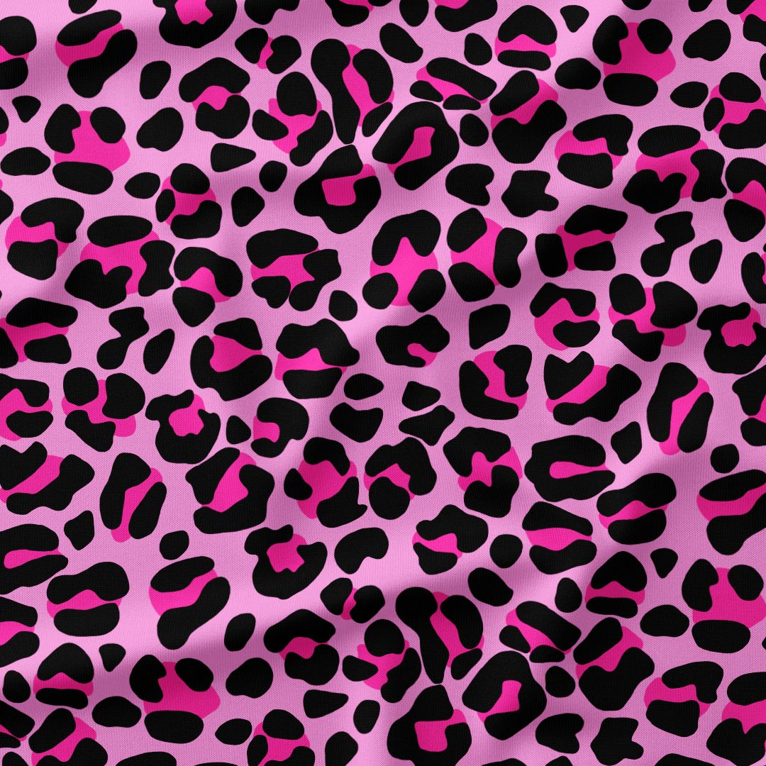 Hot Pink Leopard Fabric