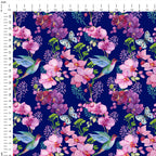 Hummingbird Navy Fabric