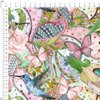 Hummingbirds Pastel Fabric