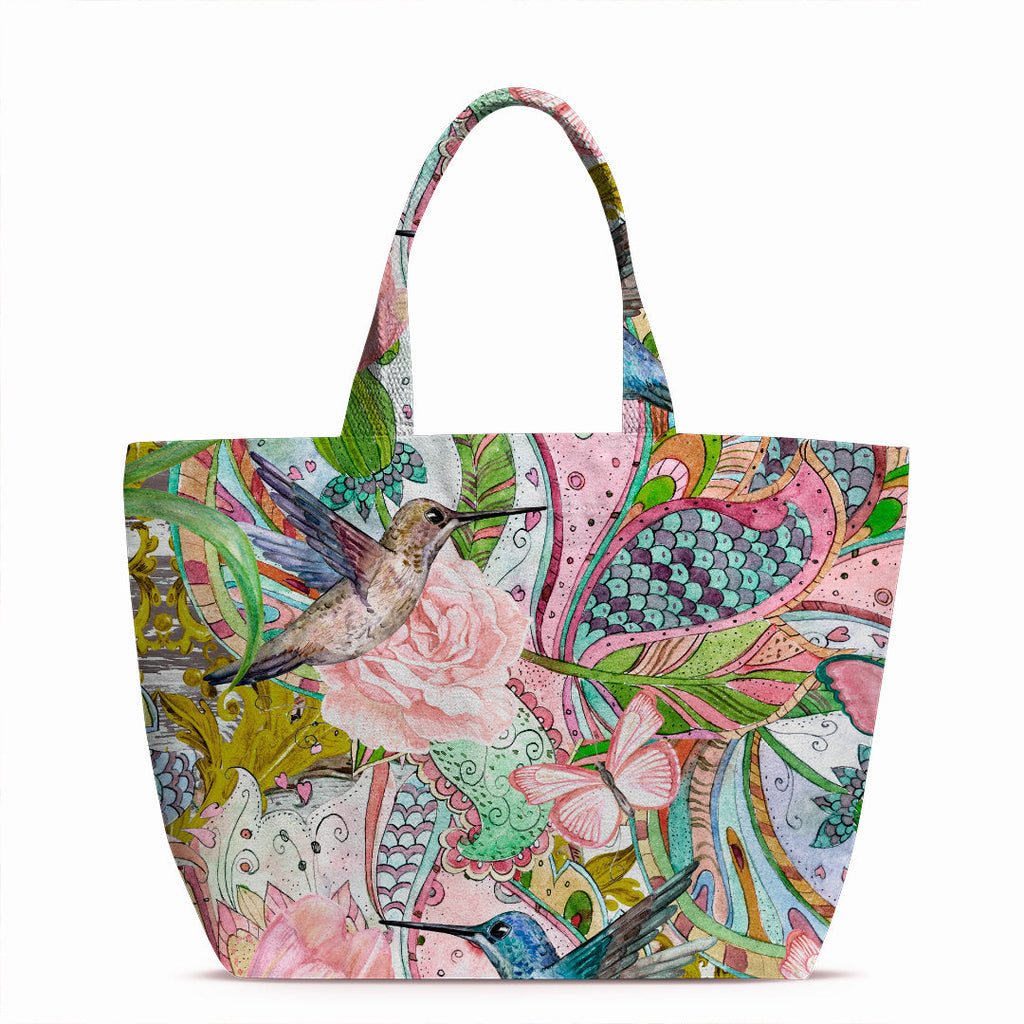 Hummingbirds Pastel Fabric
