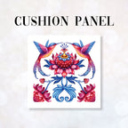 CUSHION Fabric Panel Hummingbird Pink