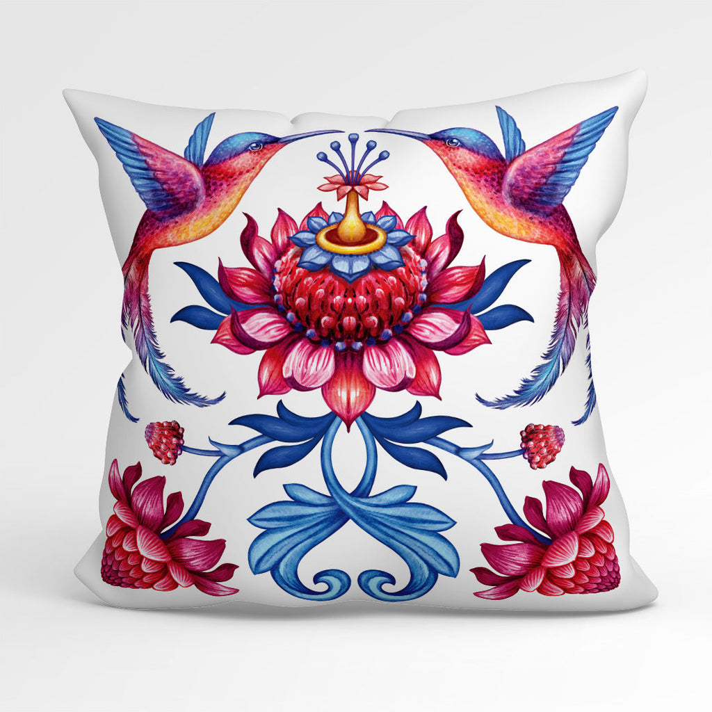 CUSHION Fabric Panel Hummingbird Pink