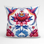 CUSHION Fabric Panel Hummingbird Pink