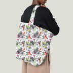 Hummingbirds White Fabric