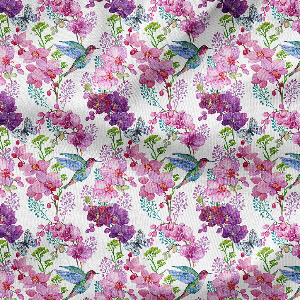 Hummingbirds Light Fabric
