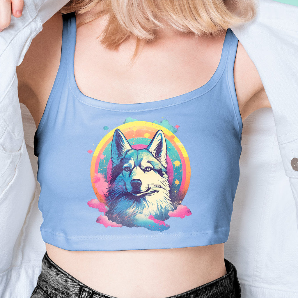 Husky Dog Iron on Fabric Heat Transfer DTF-139