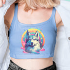 Husky Dog Iron on Fabric Heat Transfer DTF-139