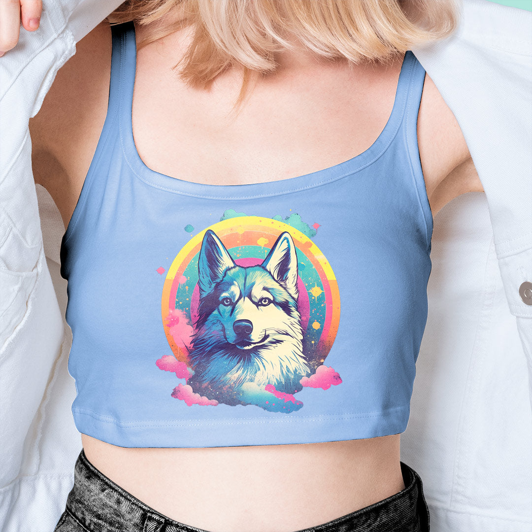 Husky Dog Iron on Fabric Heat Transfer DTF-139