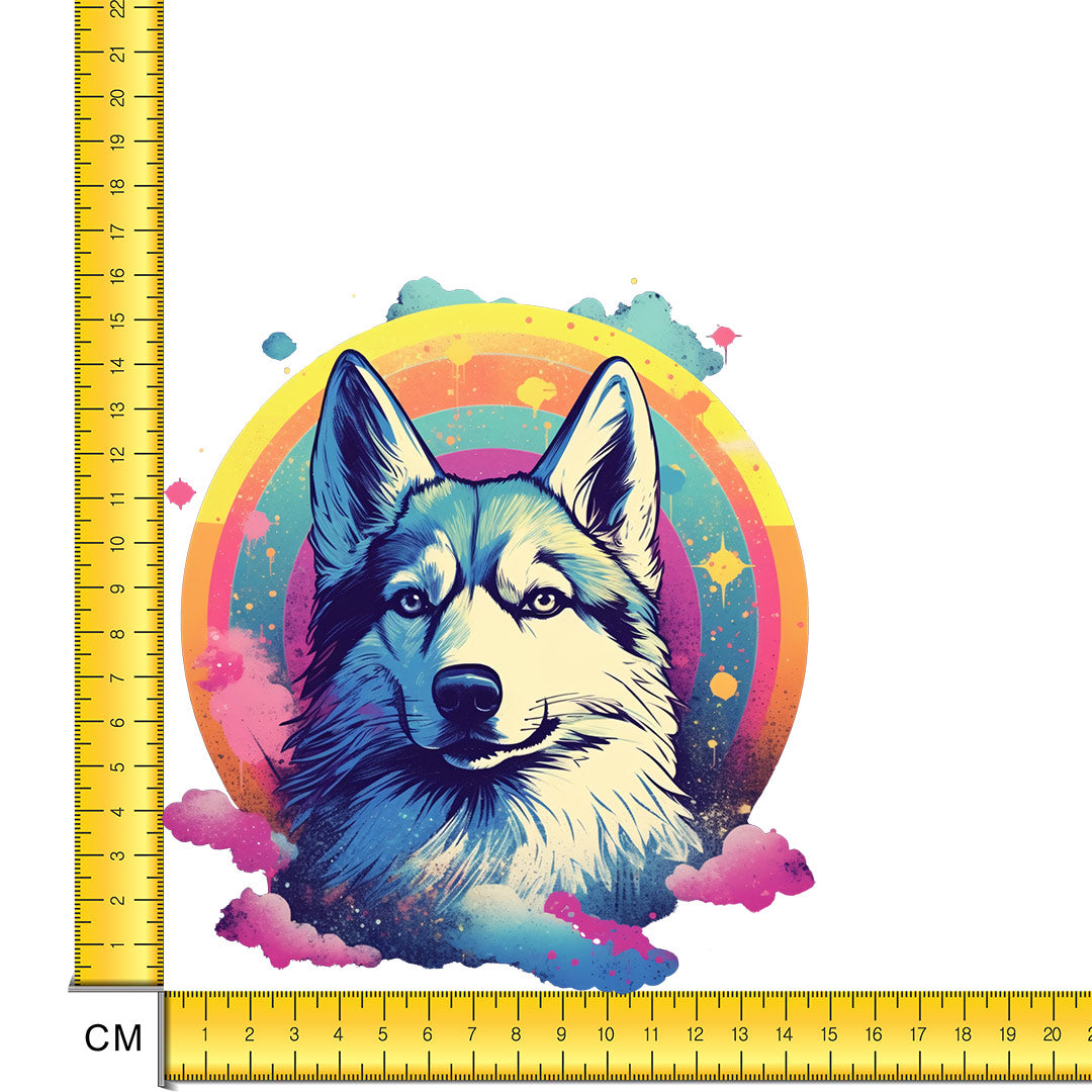Husky Dog Iron on Fabric Heat Transfer DTF-139