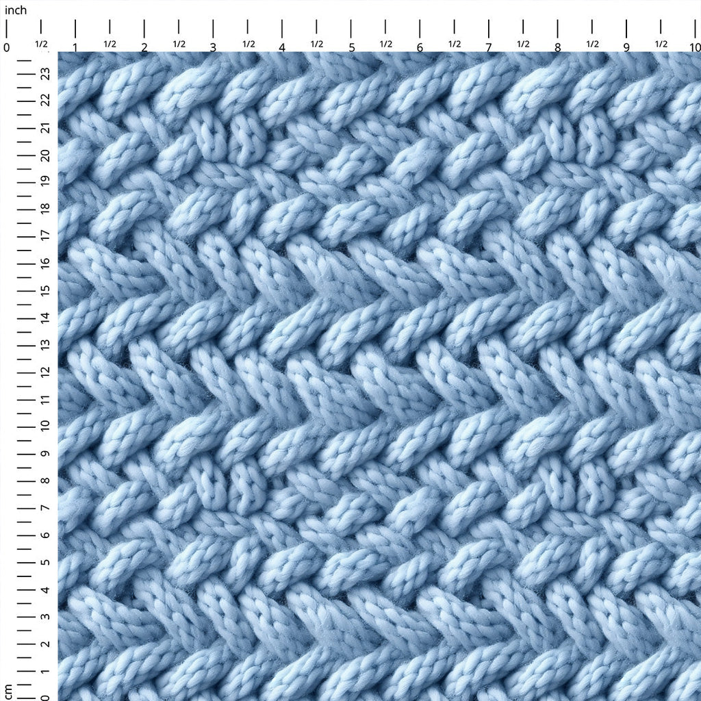 Ice Blue Knit Fabric