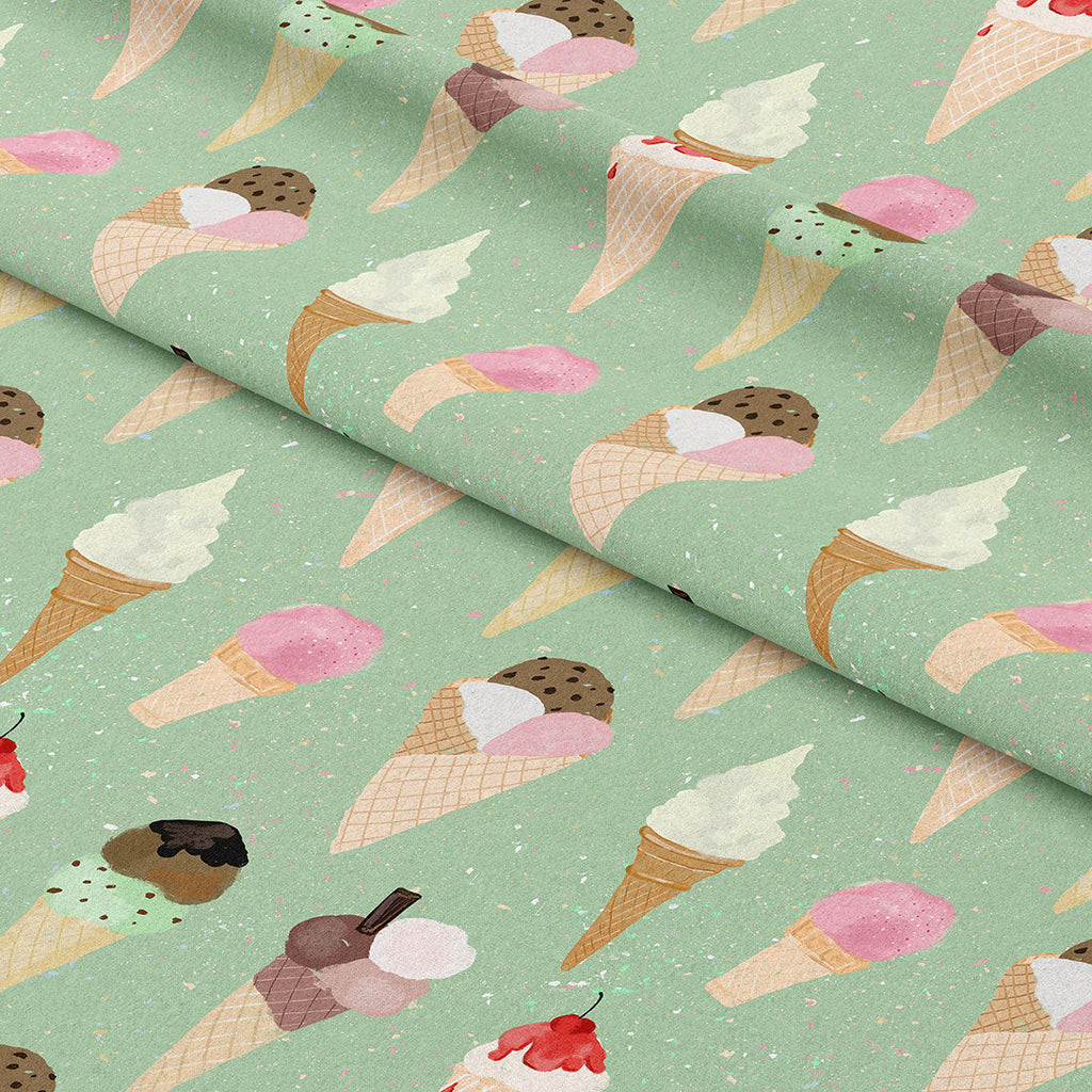 Ice Cream Mint Fabric