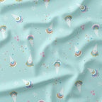 Rainbow Ice Cream Mint Fabric
