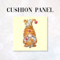 CUSHION Fabric Panel Iced Gingerbread Gnome