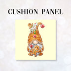 CUSHION Fabric Panel Iced Gingerbread Gnome
