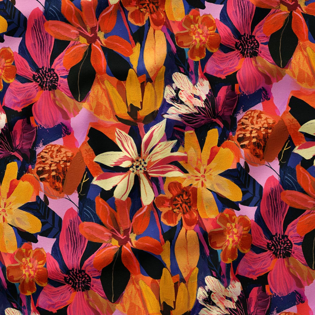 Indigo and Marigold Fabric