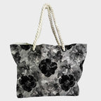 Inky Flowers Mono Fabric