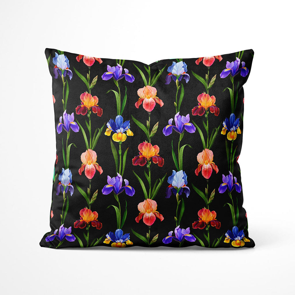 Gardens Of Eden Iris Black Fabric