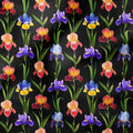 Gardens Of Eden Iris Black Fabric
