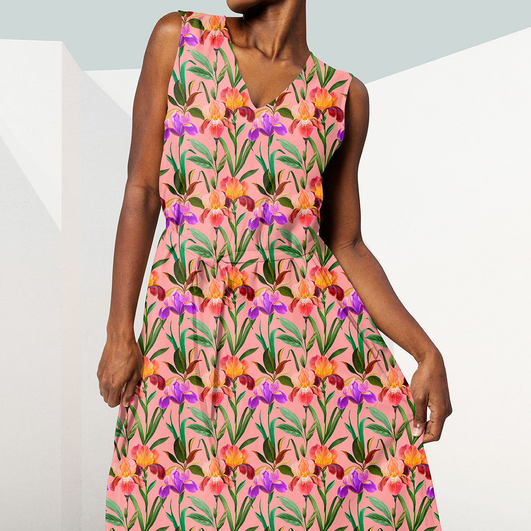 Gardens Of Eden Iris Pink Fabric