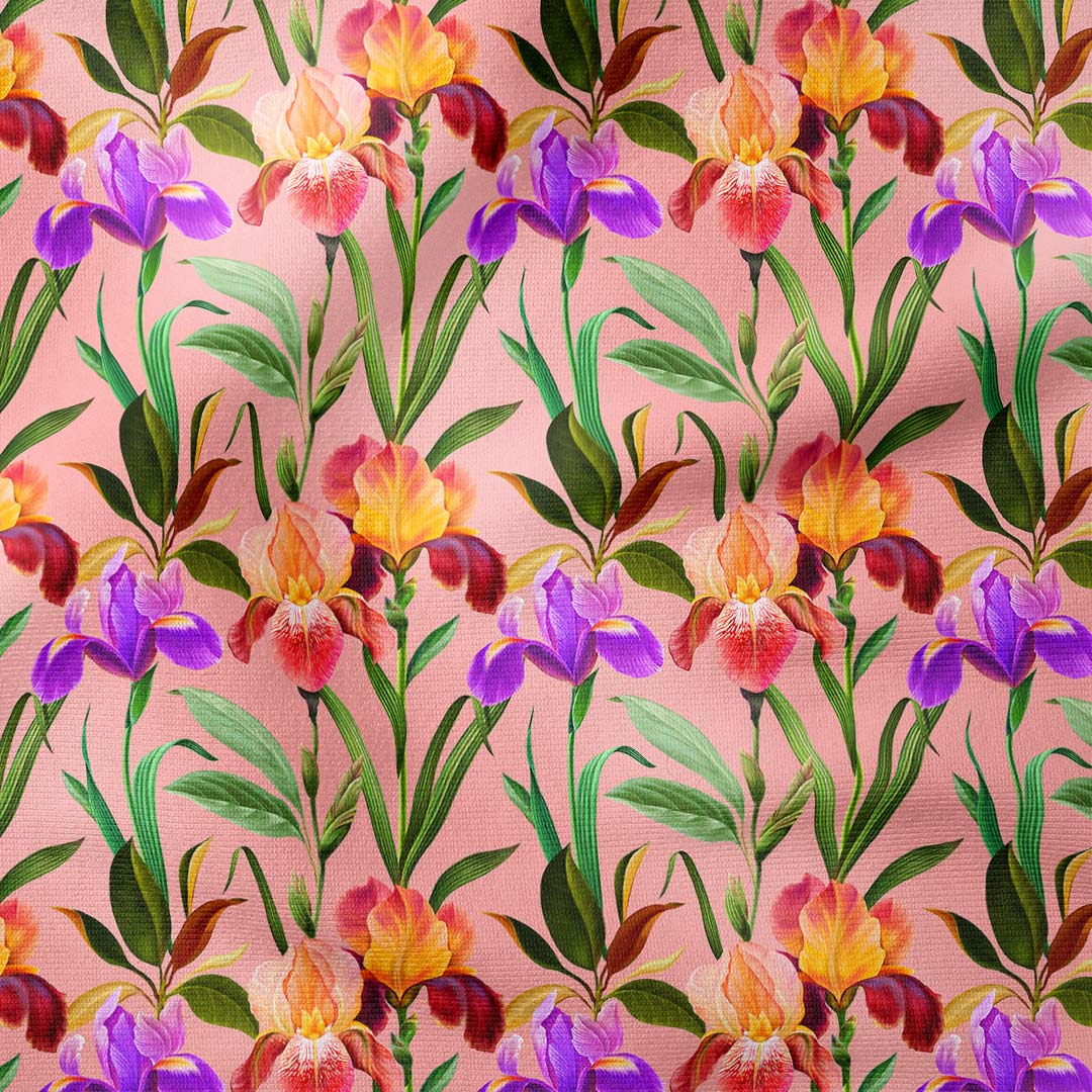 Gardens Of Eden Iris Pink Fabric