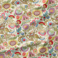 Jacobean Floral Cream Fabric