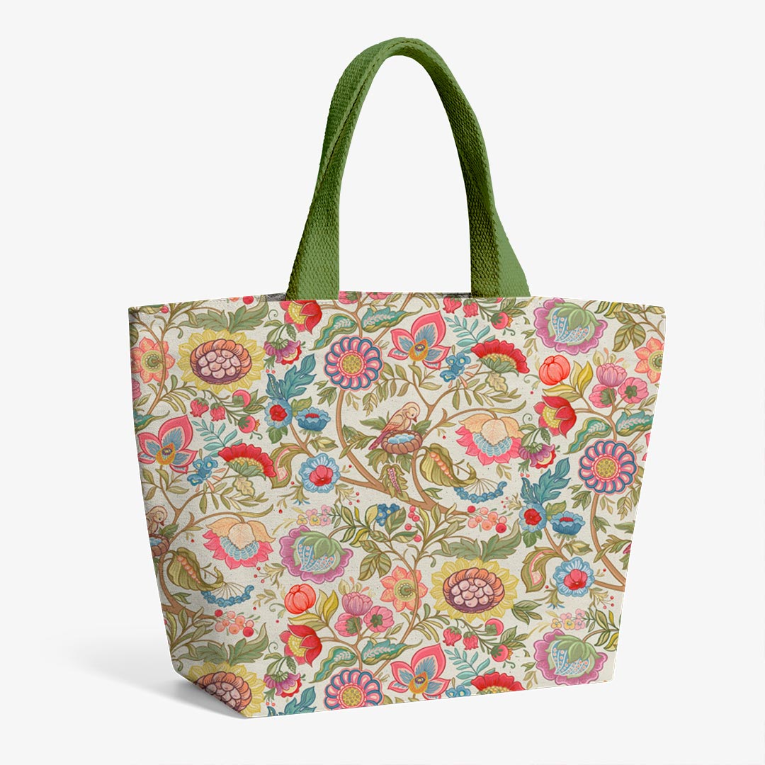 Jacobean Floral Cream Fabric