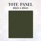 TOTE CO-ORD Jacobean Floral Green Fabric Bag Panel TP-755