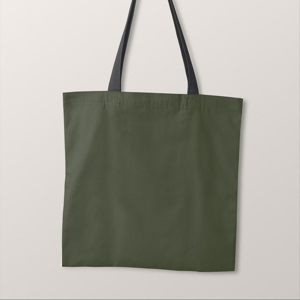 TOTE CO-ORD Jacobean Floral Green Fabric Bag Panel TP-755