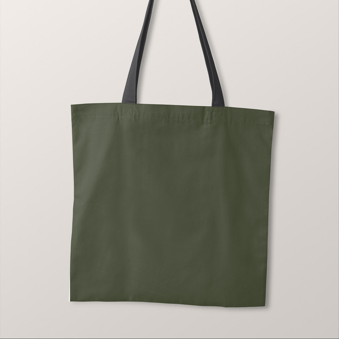 TOTE CO-ORD Jacobean Floral Green Fabric Bag Panel TP-755