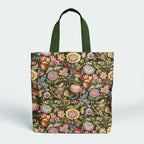Jacobean Floral Green Fabric