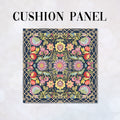 CUSHION Jacobean Floral Navy Fabric Panel CP-639