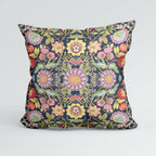 CUSHION Jacobean Floral Navy Fabric Panel CP-639