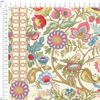 Jacobean Garden Cream Fabric